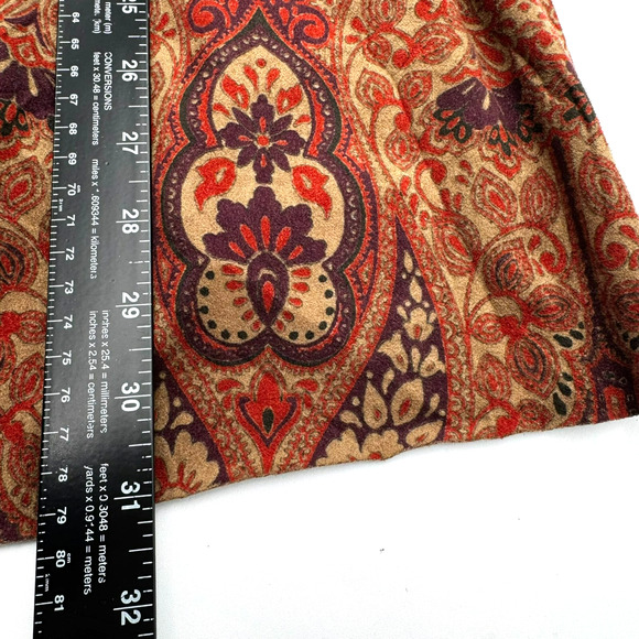 CATHERINES Women's 3X Brown Floral Paisley Western Cardigan Open Cover Up Boho - Picture 7 of 7